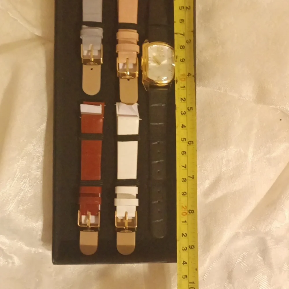 Invicta Special addition black brown white gray tan band women's watch